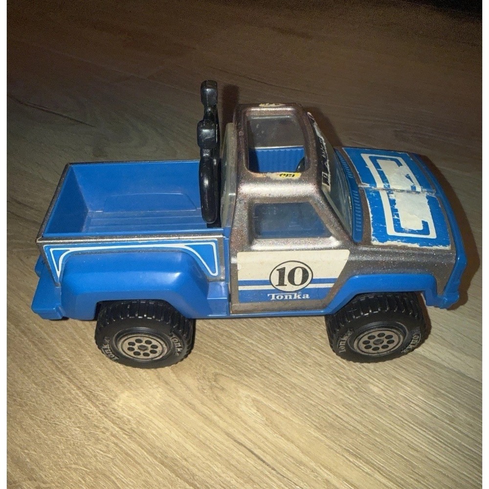 1979 TONKA Corp Pickup Truck ORV Blue & Silver #10 Sunroof Metal & Plastic